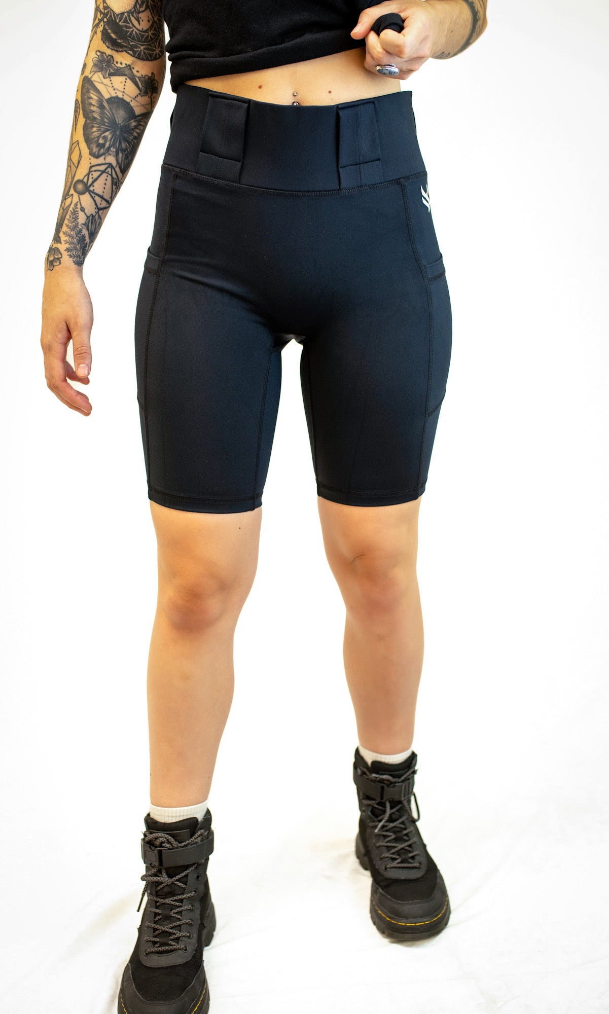 !NEW! Women's Biker Carry Shorts 8" Inseam, Curvy, Black