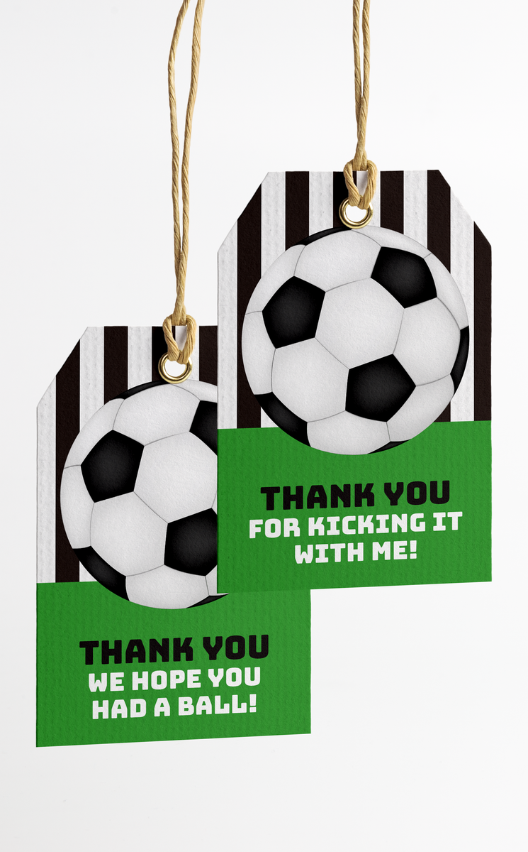 Free Printable Soccer Party Thank You Cards