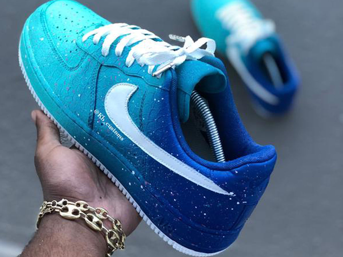 turquoise air force ones