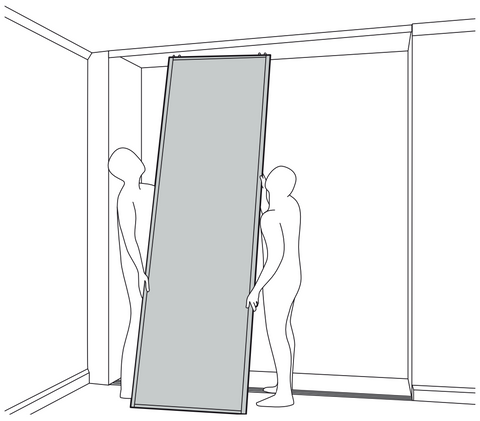 Step 6 - Installation of soft close door on sliding wardrobes