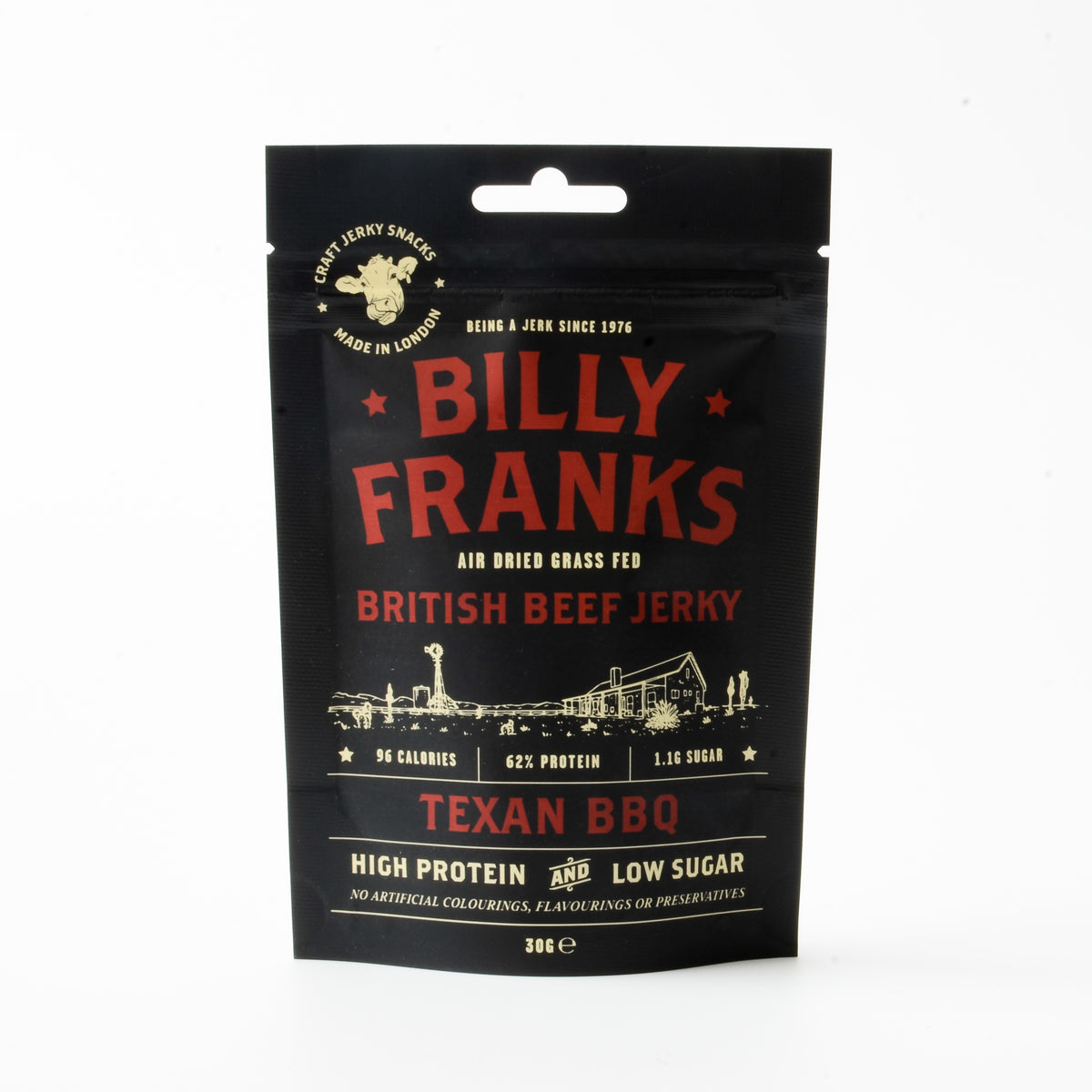 Texan BBQ Beef Jerky (30g) Billy Franks