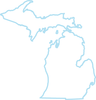 Michigan line art