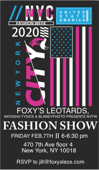 Foxy's Leotards takes the runway at New York Fashion Week