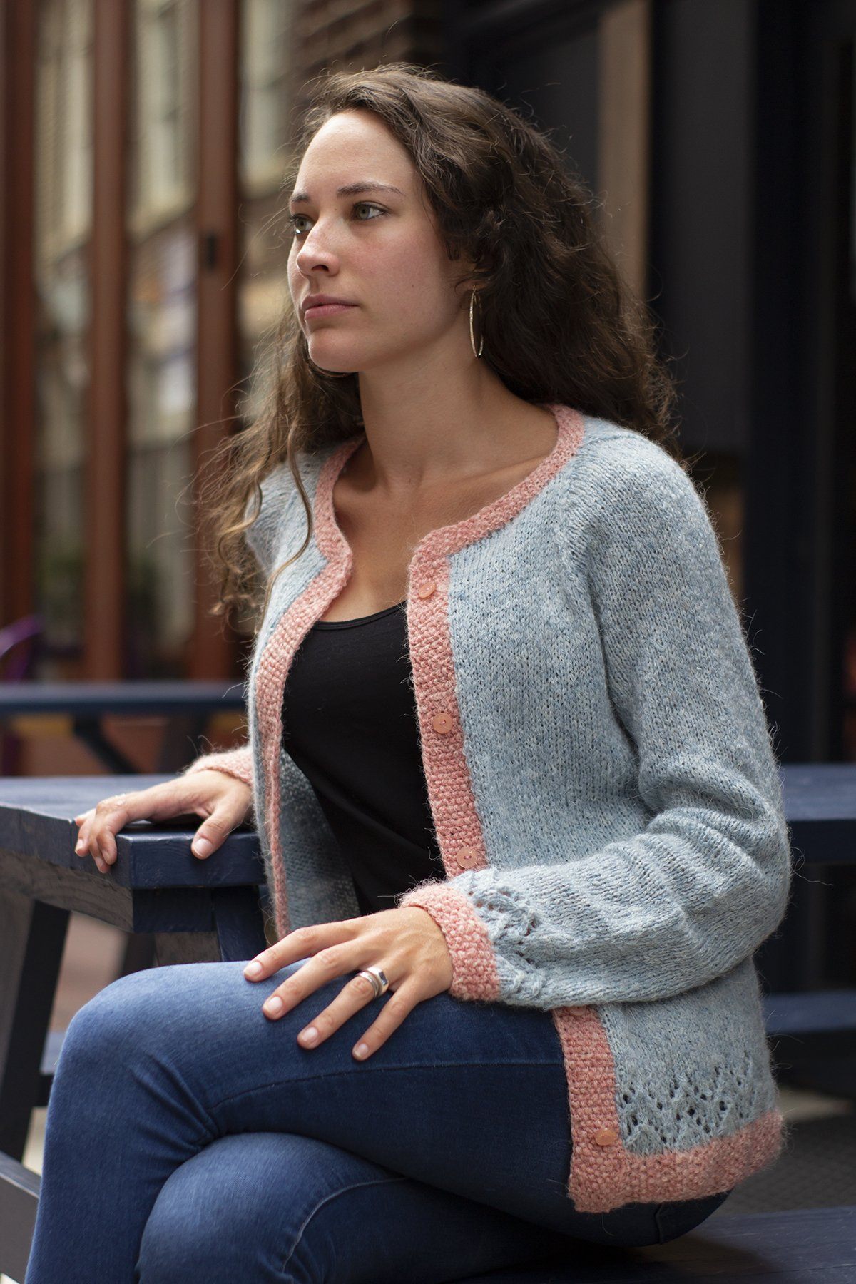 Lace Tipped Cardigan – Universal Yarn