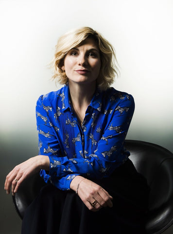 Jodie Whittaker wearing Lily Charmed Bracelet