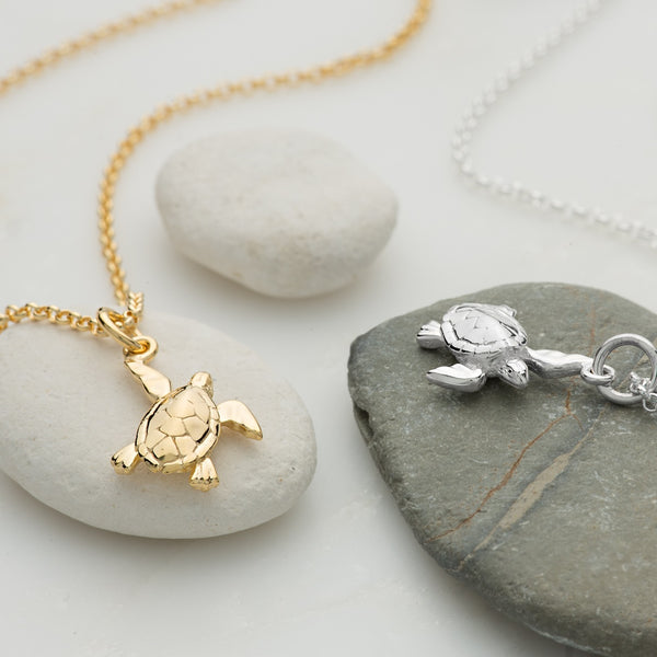 Personalised Turtle Necklace by Lily Charmed