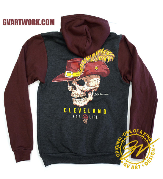 Cleveland Basketball For Life Zip Up Hoodie