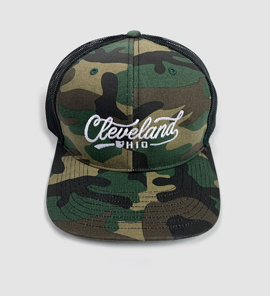Script Cleveland Camo Mesh Hat