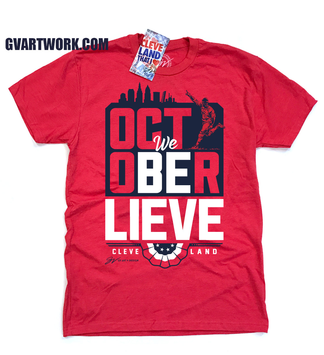 Smack Apparel Cleveland Baseball Fans. Long Live The Tribe Shirt