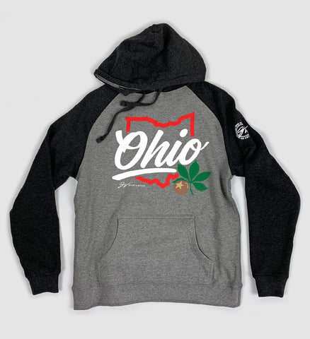 Script Ohio Two Tone Hooded Sweatshirt