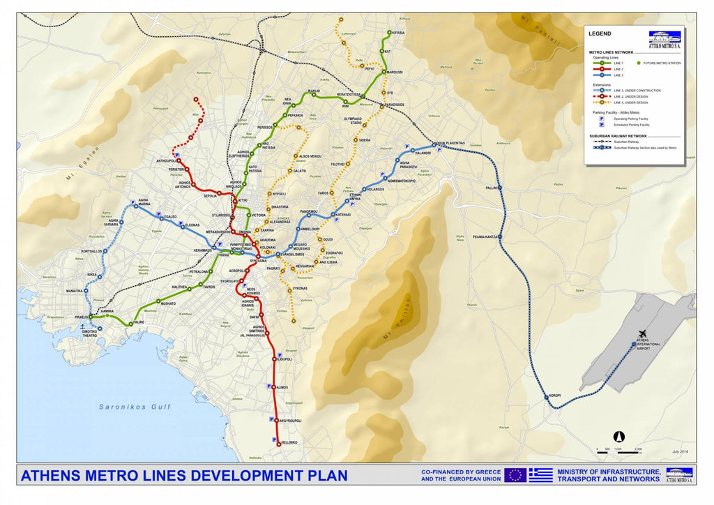 mappa Metro Atene