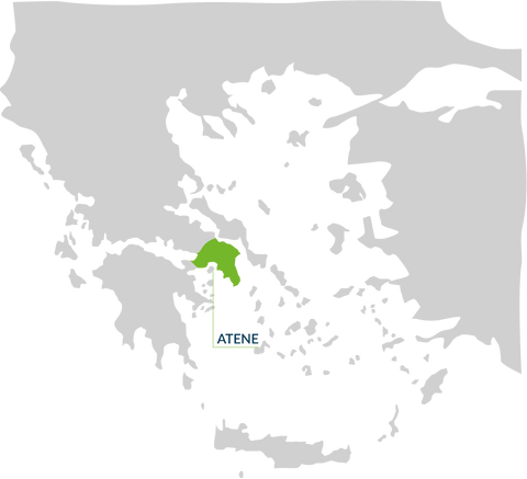 mappa Attica e Atene