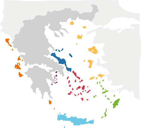 Mappa isole greche