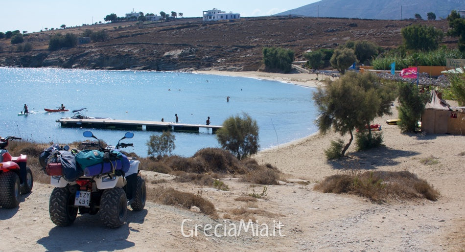 come arrivare alle spiagge a Paros