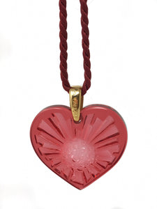 Lalique Heart Necklace-Sun and Moon Collection