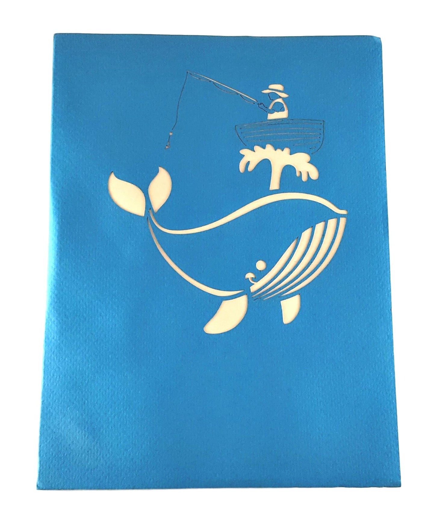 The Man And The Whale 3D Pop Up Greeting Card - Father's Day - Just Because - Retirement - iGifts And Cards