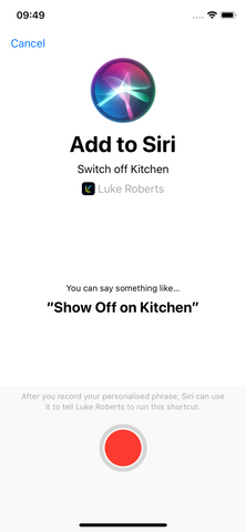 How do I use Siri Shortcuts with my smart lamp - Step 5.1