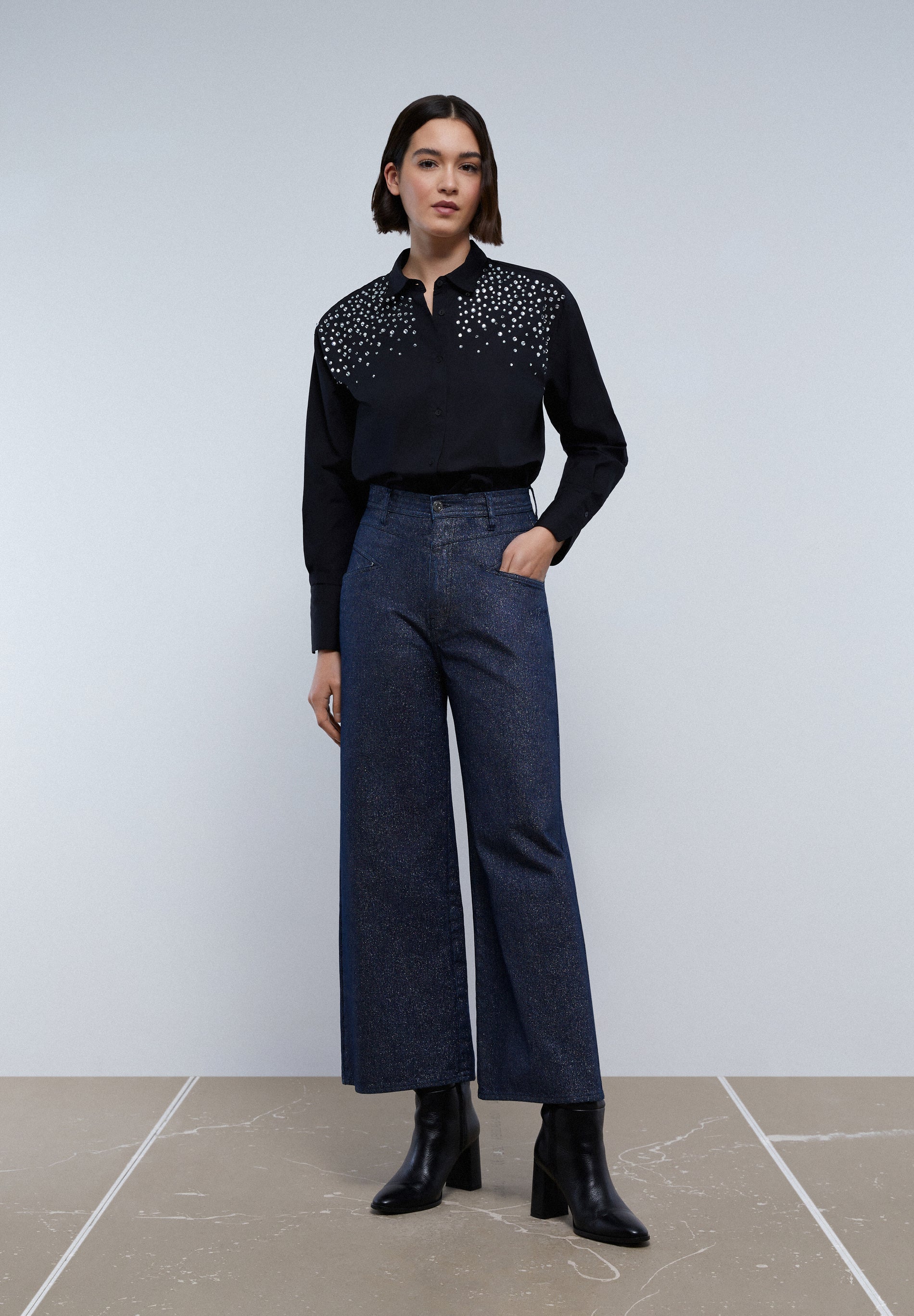 JEANS CULOTTE FOIL