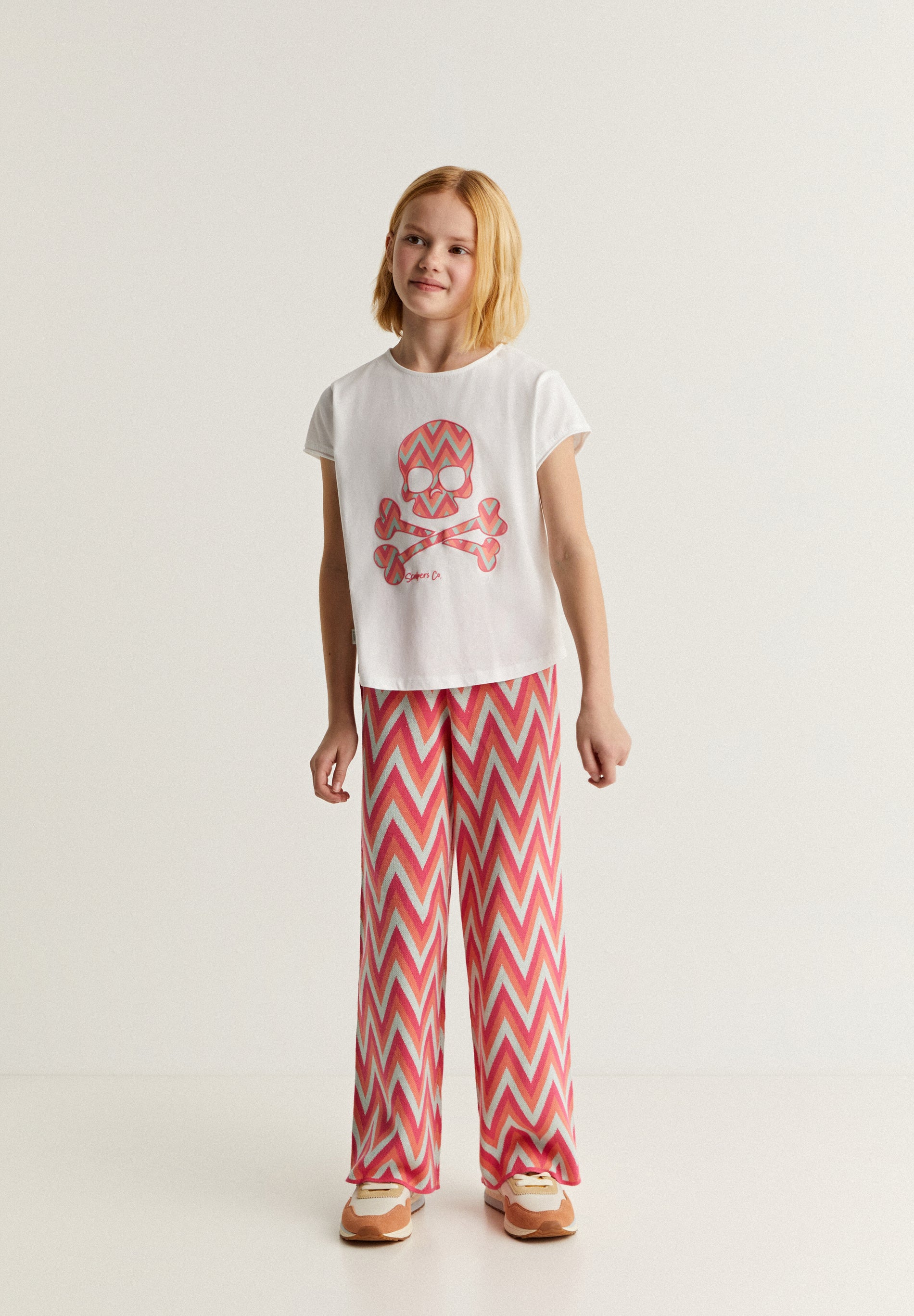 CAMISETA CALAVERA PRINT ZIGZAG