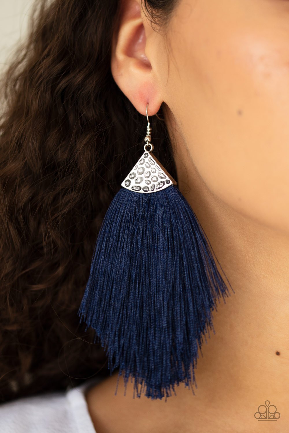 Tassel Tempo - blue - Paparazzi earrings – JewelryBlingThing
