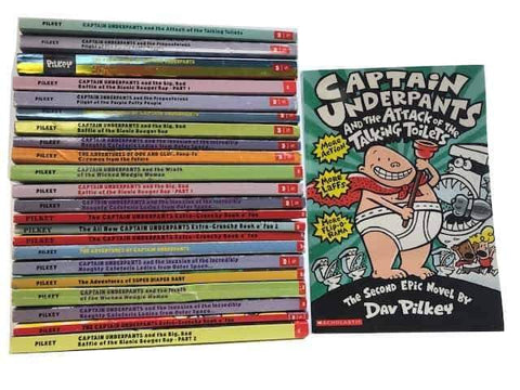 captain underpants kids chapter books series by dav pilkey sold by the book bundler 
