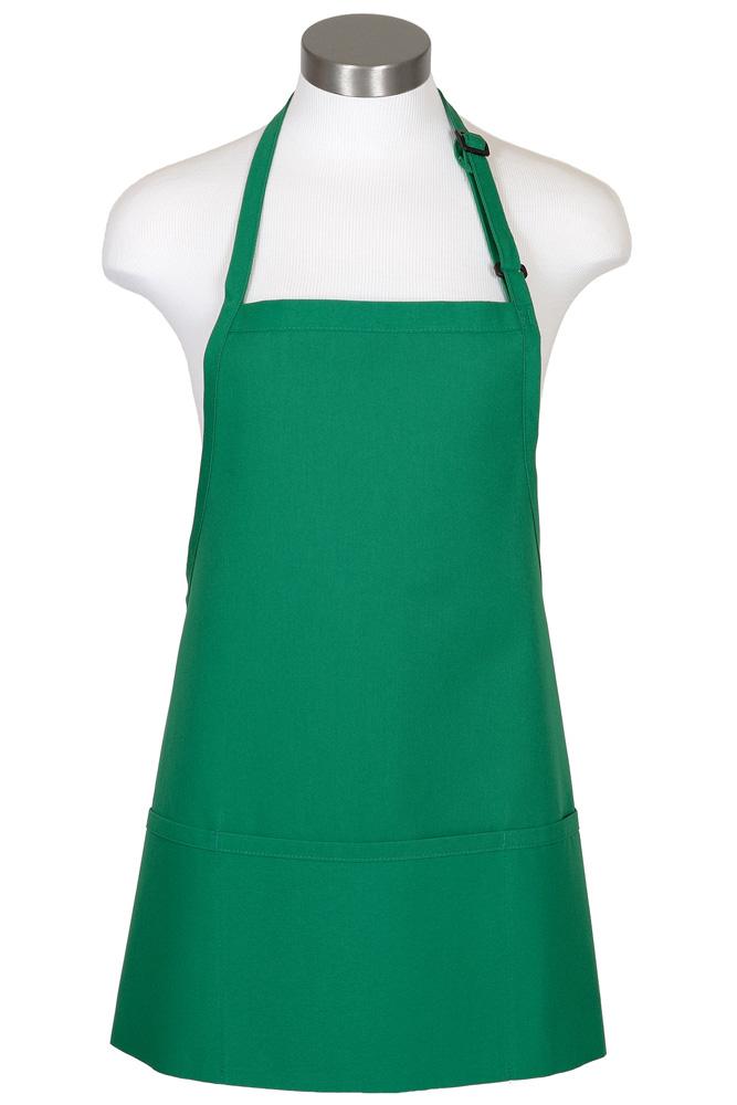 1 new silver commercial grade kitchen bib apron made in the usa with fast ship 