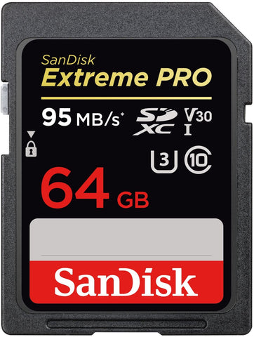  64GB Sandisk Extreme PRO SD Card SDXC V30 U3 95mb/s