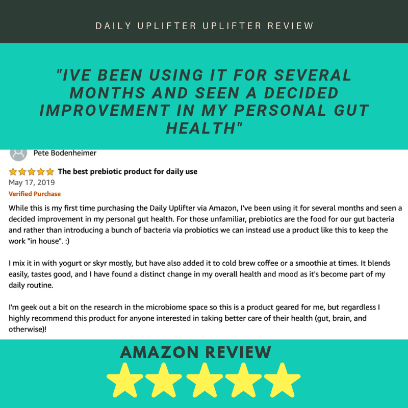 Uplift Food daily uplifter review customer prebiotic 1