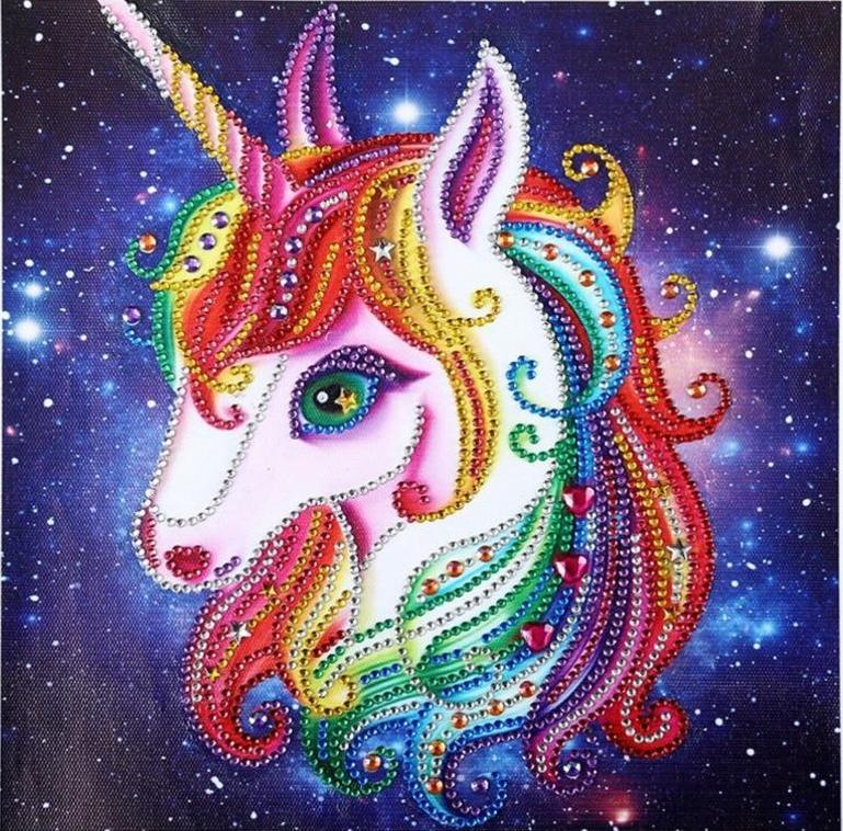 Diamond Painting Starter Kit Rainbow Unicorn Galaxy