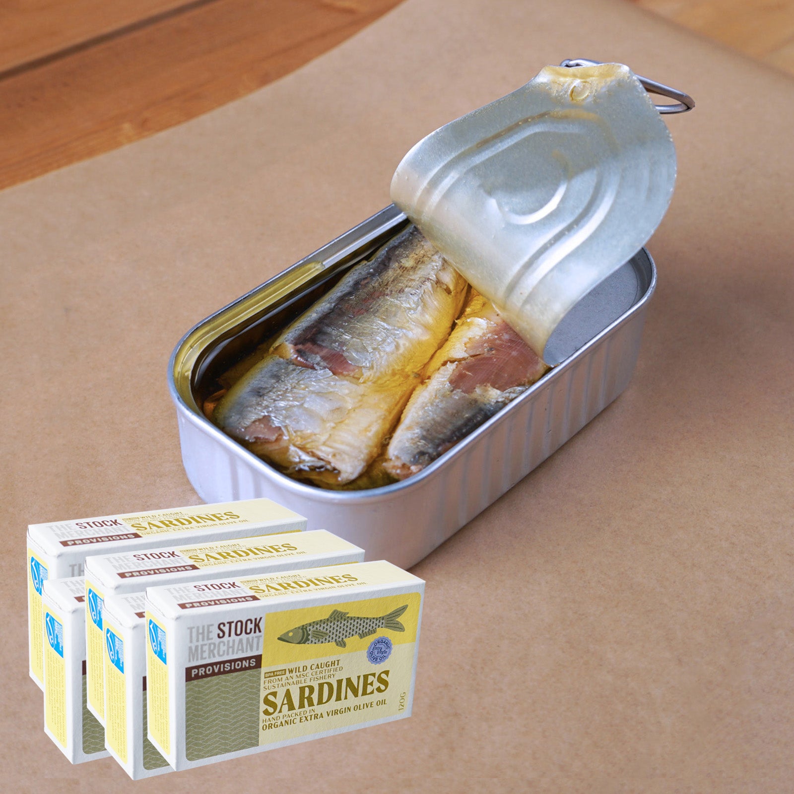 シンプル素材の缶詰め☆スモーク オイルサーディン 2個〜サンドイッチ