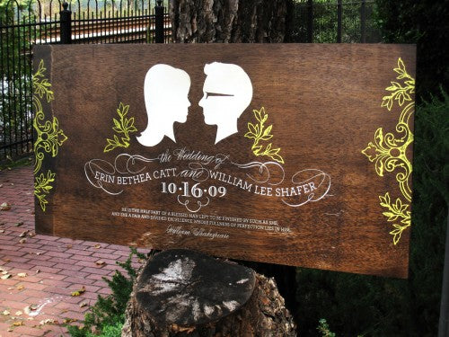 Signs make Wedding to Rustic Chic Wood for Wedding  how wedding signs   rustic wood