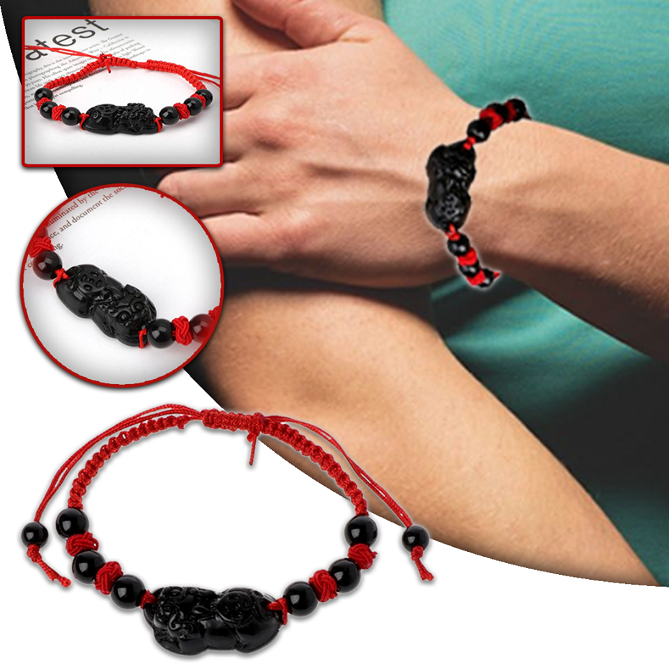 最新の激安最新の激安Feng Shui Red String PiYao Bracelet ブレスレット