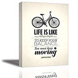 Life Is Like Riding A Bicycle Poster