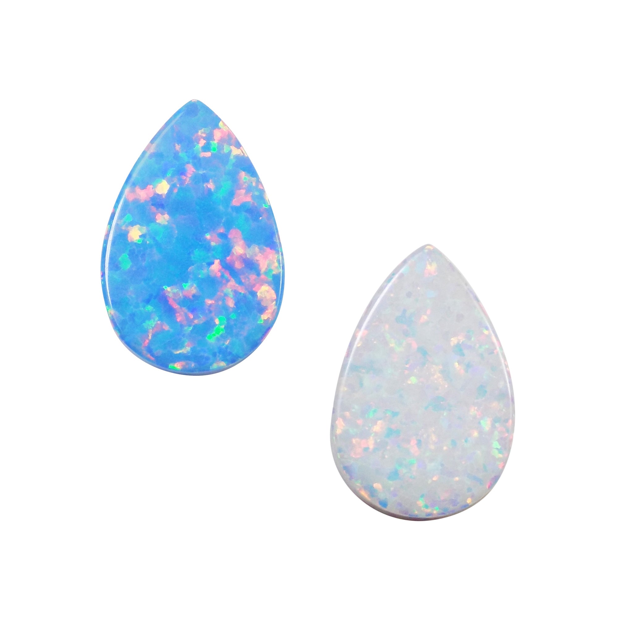 WHOLESALE WHITE SYNTHETIC LAB CREATED OPAL OVAL SHAPE CABOCHON VARIOUS SIZES 