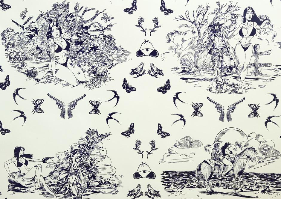 Sassy Toile by Flavor Paper