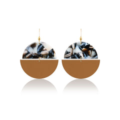 lightweight leather earrings harvest eclipse