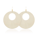 lightweight leather earrings sand 