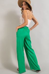 Satin Staple Straight Leg Pant