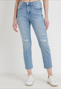 JUST USA Straight Distressed Boyfriend Jean