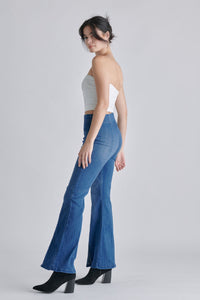 Hi-Rise Pull On Flare Jean