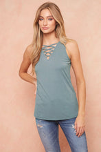 Load image into Gallery viewer, Crisscross Strappy Stretch Tank