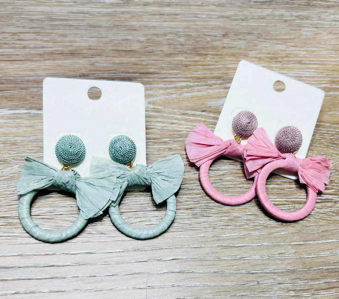 Crepe Bow Earrings