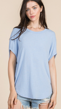 Load image into Gallery viewer, Skies are Blue Drop Shoulder Tee