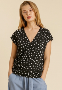 PolkaDot CrissCross Top