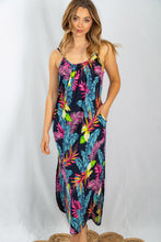 Load image into Gallery viewer, Tropical Print Getaway Maxi Dress