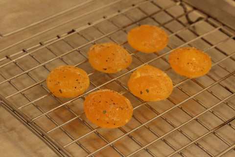 fully cured egg yolks look like apricots