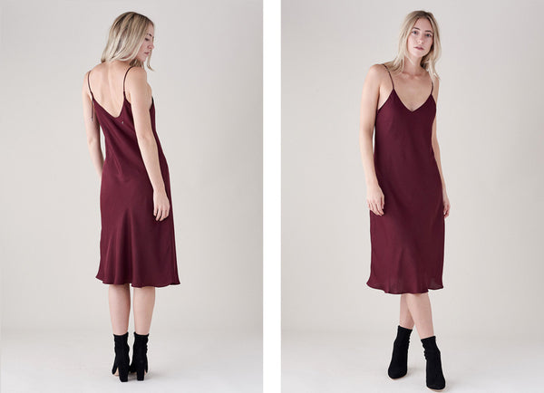 Paige Cicely Dress in Dark Currant