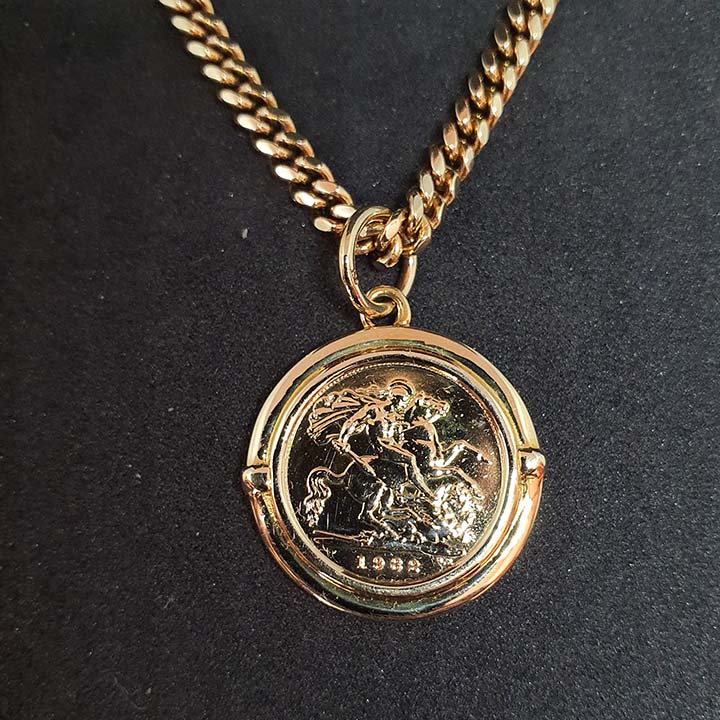 gold half sovereign necklace