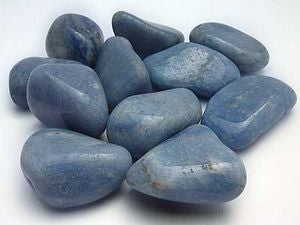 blue quartz - tumbled stones