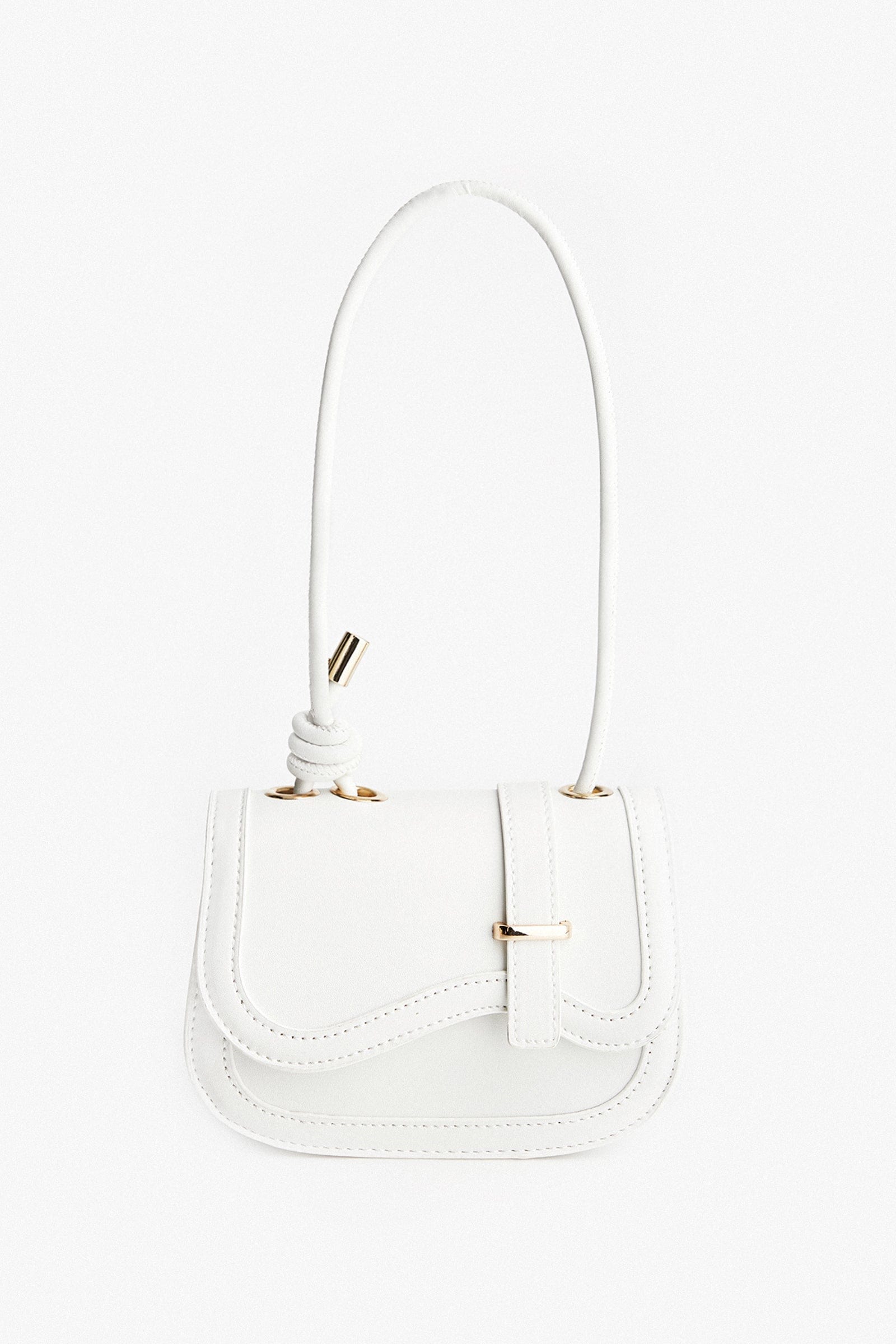 

White Adjustable Strap Shoulder Bag